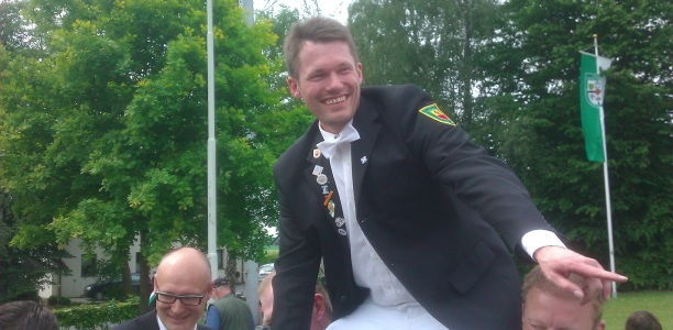 Neuer Schützenkönig in Mönninghausen: Freddy Biggemann. Foto: Hunold