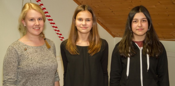 Im Bild v.l. Kathrin Oel, Lea-Marie Thorwesten, Ebrar Dogan. Es fehlt: Katharina Löhers