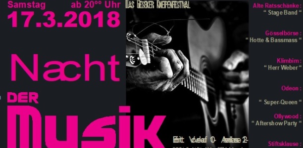 12. Geseker Kneipenfestival am 17.03.2018