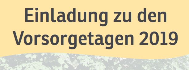 Vorsorgetage der Hospiz-Bewegung Geseke e.V.